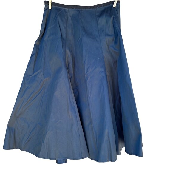 Elizabeth and James Ellen Custom Tech Twill Navy Blue Skirt Size 4 - Picture 6 of 9